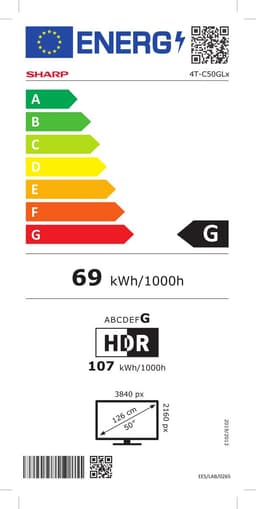 Sharp 55GL4060 - 55 inch - 4K UHD LED TV met Google TV — thumbnail 2