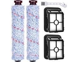 3-in-1 accessoire, 2 multifunctionele rolborstels + 2 vervangingsfilters 1866F, geschikt voor Bissell CrossWave 17132, Pet Pro 2225N, 2582N