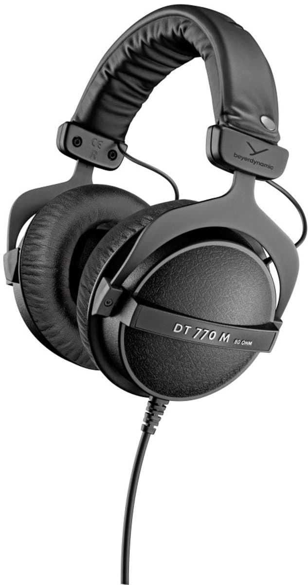 DT 770 M Wired Monitoring Headphones, 80 Ohm, black — afbeelding 1