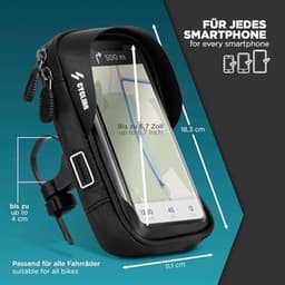 Waterdichte Mobiele Telefoonhouder voor de Fiets met 360° Rotatie en Hoofdtelefoonopening — thumbnail 3