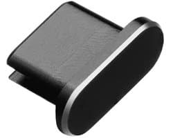 Stofplug voor USB-C poort - Geschikt voor oplaadpoorten Smartphone/Tablet/Laptop - TG0755 - Zwart