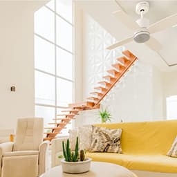 Plafondventilator met LED lamp en afstandsbediening, 106 cm, stil en energiezuinig — thumbnail 5