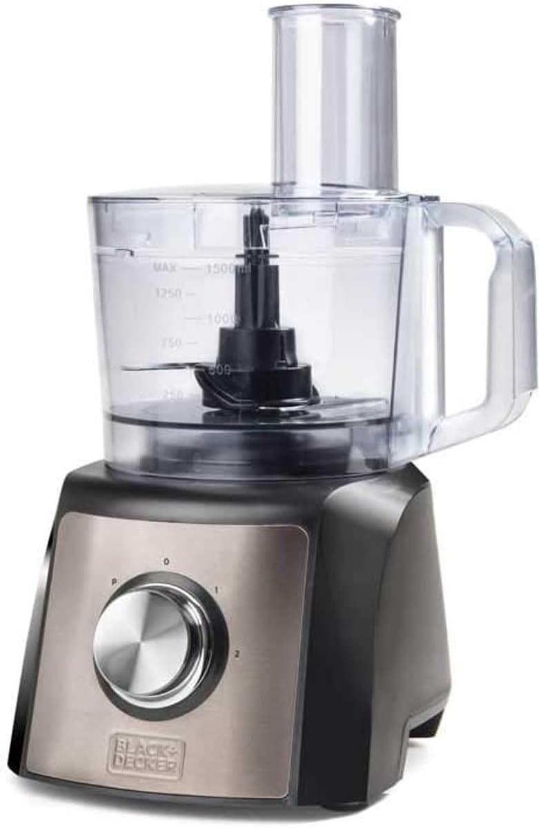 Keukenmachine 1200 W met 1,5 L karaf, 8 accessoires en roestvrijstalen afwerking — afbeelding 1