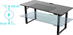 Ultradesk UPLIFT LED RGB – Wit – Elektrisch Verstelbaar Bureau met Verlichting – Zit/Stabureau voor Gaming, Home Office & Kantoor – Inclusief Accessoires — thumbnail 5