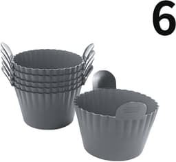 Siliconen Airfryer Siliconen Cupcake Bakvorm Ramekin voor Airfryer Oven Airfryer Siliconen Mandje — thumbnail 1