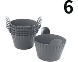 Siliconen Airfryer Siliconen Cupcake Bakvorm Ramekin voor Airfryer Oven Airfryer Siliconen Mandje