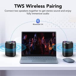 Lzwintrading - Bluetooth Speaker Draadloos - IP67 Waterproof - Draagbare Outdoor Mini Luidspreker - Sterke Bas met Basradiatoren - 12 Uur Afspeeltijd — thumbnail 3