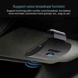 Bluetooth 5.0 Handsfree Mobiele Telefoon Carkit, Dubbele Verbinding Auto Bluetooth Speaker, Automatische Verbinding, Auto Handsfree Speakerphone voor Mobiele Telefoon — thumbnail 2