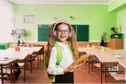Koptelefoon kinderen met draad - Kinderkoptelefoon - Bedrade hoofdtelefoon - Veilig volume - School - Tablet - Laptop - Reizen - Muziek luisteren — thumbnail 2