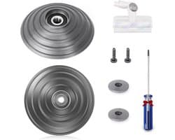 2 V-Ball Vervangende Wielen + 2 Schroeven + 2 Fixaties + Schroevendraaier Geschikt voor Dyson V11 V15 SV14 SV15 SV16 SV22, 100W Directe Trainingsreinigingskop Accessoires