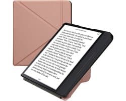 kwmobile e-reader hoesje geschikt voor Kobo Forma hoes - Ereader flip case met standaard - E reader cover van kunstleer - In roségoud