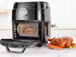 Dsp Kb2089 Airfryer oven - Hetelucht friteuse - 12 liter - 8 programma's - 5 accessoires - 80 tot 200°C - 1700 watt - Zwart — thumbnail 2