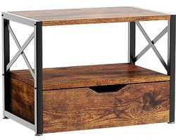 Multifunctionele 2-Tier Desktop Printer Stand met Lade - Bureau Organizer voor Home Office