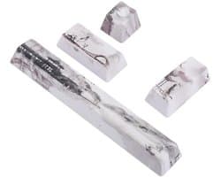 4 Key Set Durable Fashion Professional DIY Key Kit for Mechanical Keyboards Space+ESC+Enter+Numpad Enter Key Elegant Lands e Painting Design (Shanshui keycap 4 keys)