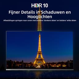 CHiQ U43QM10V - Smart TV 43 Inch - QLED Pro Google TV - UHD 4K - Randloos Metal Design - Dolby Audio - Nieuw — thumbnail 19