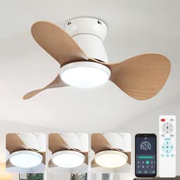 Kleine Plafondventilator met Verlichting en Afstandsbediening - Stil, Omkeerbaar en Energiezuinig — thumbnail 5
