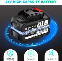 BRIEFNESS 3 in 1 Draadloze Stofzuiger 30KPa Zuigkracht 3800W Motor 65Min Batterijduur LED Licht — thumbnail 4