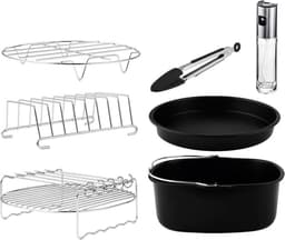 Cecotec Accessoireset voor friteuse olie vrij van 5 tot 6,5 l Cecofry Pack accessoires, 8 accessoires, antiaanbaklaag, vaatwasma — thumbnail 1