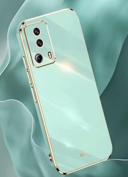Hoesje voor Xiaomi Mi 13 Lite - Flexibele TPU Cover - Blauw - Anti-kras - Schokbestendige Beschermhoes met Galvaniseer Effect. — thumbnail 2