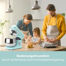 RFWR® Kneedmachine met transparant spatdeksel en 5 liter roestvrijstalen kom — thumbnail 2