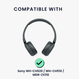 kwmobile headset case geschikt voor Sony WH-CH520 / WH-CH510 / MDR-ZX110 hoes - 22,5 x 17 cm - Koptelefoon cover met rits - Neopreen en ribfluweel - In zwart — thumbnail 8