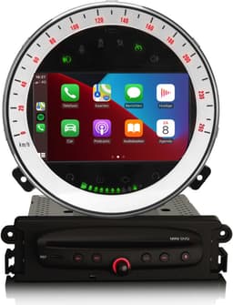 Carplay autoradio voor Mini Cooper R55 | R56 | R57 | R60 | R61 | 2006 t/m 2013 | Android | Draadloos Apple Carplay & Android Auto | 2025 model | 2006 2007 2008 2009 2010 2011 2012 2013 | Bluetooth & Wifi — thumbnail 1