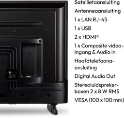 MEDION P14351 (MD 29233) 108 cm (43 inch) Full HD TV (Smart TV, HDR, Netflix, Prime Video, PVR, Bluetooth, Receiver met drie tuners) — thumbnail 3