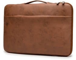 Lopoleis® Leren Laptoptas 13.3 inch – Bruin – Luxe Laptophoes – Laptop sleeve – Geschikt voor Macbook Air & Pro – PU leer – 13.3 inch – Bruin
