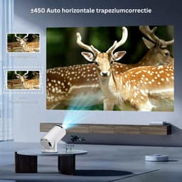 Mini Beamer - Film Projector met Bluetooth - Draagbare Beamer - 4K Kwaliteit - Wit — thumbnail 5