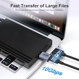 Adapter USB C naar Micro B (2 stuks); USB 3.0 kabel 10 Gbps voor USB C harde schijf; compatibel met Toshiba; HDD; Seagate; WD; Galaxy S5 Note 3; HDD enz. — thumbnail 11