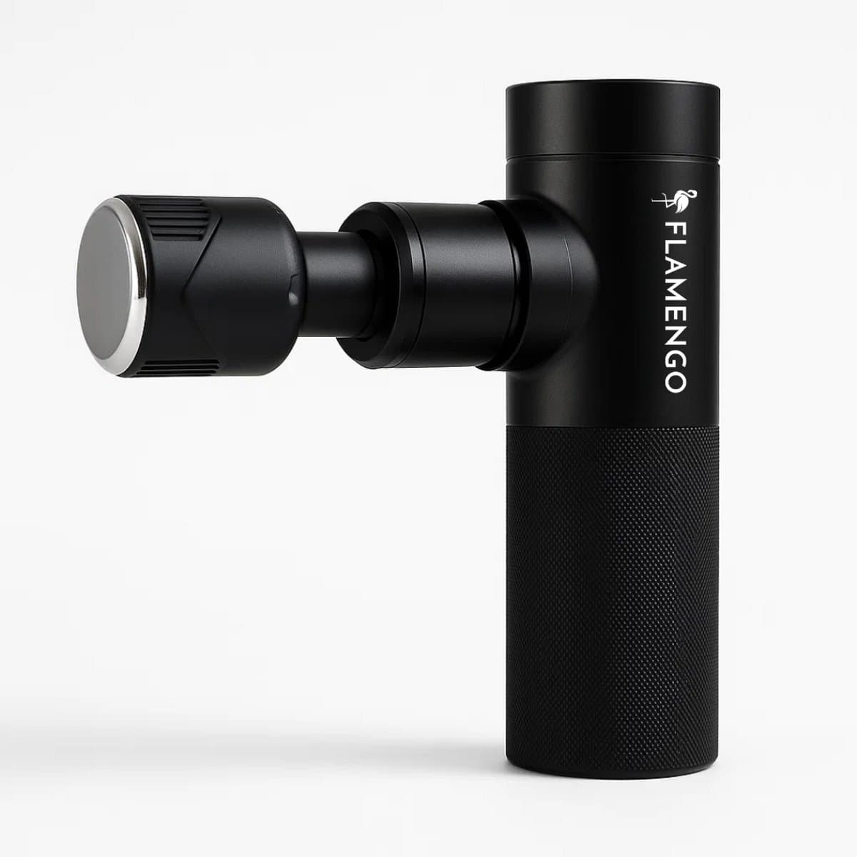 Flamengo Mini Massage Gun – Inclusief Hot & Cold Kop | Staal Design | Ultralicht, Stil en Draadloos | Krachtige Spiermassage + Warmte & Koude Therapie - massage apparaat pistool INCL set — afbeelding 1