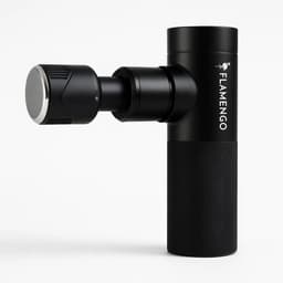 Flamengo Mini Massage Gun – Inclusief Hot & Cold Kop | Staal Design | Ultralicht, Stil en Draadloos | Krachtige Spiermassage + Warmte & Koude Therapie - massage apparaat pistool INCL set — thumbnail 1