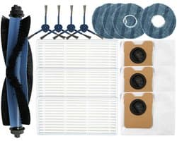 Geschikt voor Eufy Robotstofzuiger Omni C20 - Vervangingsset verbruiksartikelen - Vervangingsonderdelen Kit - Accessoires geschikt voor Eufy Robotstofzuiger Omni C20 Robotstofzuiger - Vervangingszijborstels - Dweil - Doek - Filter