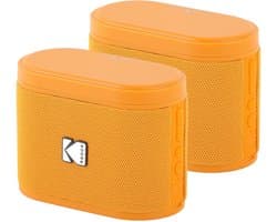 Kodak SoundBrix Bluetooth Speaker – Draadloze Muziek Box –5W RMS - 2pcs – Oranje
