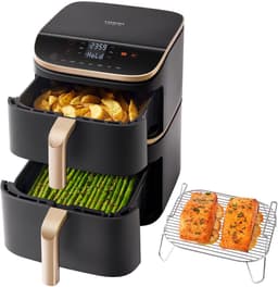 Cosori Turbo Tower Pro Smart Enkel 10,8 l Vrijstaand 2630 W Heteluchtfriteuse Zwart, Goud — thumbnail 8