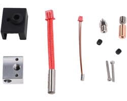 Hot End 3D Printer Set, 300°C 3D Printer Extruder, Hot End Kit Mounted with 0.4mm Nozzle with Ender 3 S1, Bimetallic Nozzle