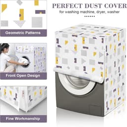Zeynomax - Waterdichte Stofdichte Wasmachine Cover met Installatie Kits - Volledig Overdekte Beschermhoes voor Thuis Wasserij - Duurzame Hoes voor Wasmachine en Droger — thumbnail 2