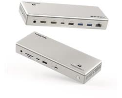 Wavlink Thunderbolt 4 Elite Docking Station met 2 x HDMI + 1 x TB4 + 1 x USB-C + 4 x USB-A + 2.5G Ethernet + 1 Audio + Kaartlezer (96W opladen)