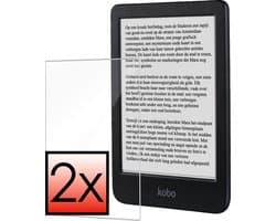 Screenprotector - 2 Stuks - Geschikt voor Kobo Clara BW - Extra Sterk - Beschermglas - Gehard Glas - Tempered Glass - Screen Protector - Bescherm Cover