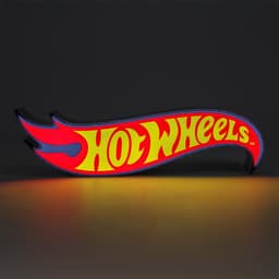 Hot Wheels Flame Logo Light – Officieel Gelicentieerde Nachtlamp, 31,3 cm, Vrijstaand of Wandmontage- Paladone — thumbnail 5