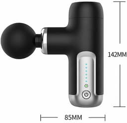 VHV - Massage gun - Spiermassager - Uitgerust met 4 massagekoppen - 6 intensiteitsniveaus - Zwart - Massage pistool - Opbergcase - Krachtig en Draadloos Sport en Relax Massage Apparaat — thumbnail 2