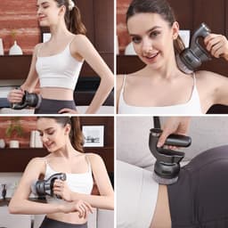 Massage- en schoonheidsapparaat – Professioneel massagepistool – Massageapparaat van aluminiumlegering – Instelbaar in 6 snelheden – Digitaal touchscreen – 1500 mAh – 24 W – Stille werking (45 dB) – 3200 tpm — thumbnail 2