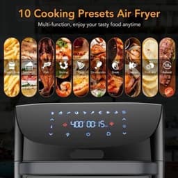 Airfryer - 18L – Heteluchtfriteuse - 10-in-1 Digitale Convectie Oven – 1800W - Airfryer en Toaster Combinatie – Groot Formaat - met LED Scherm - Meerdere Rekniveau's — thumbnail 4