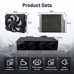 Auto Airconditioning 12V Model1 Heat Cool - 550 W Vermogen - 10500 BTU Koelcapaciteit - ABS+PC Materiaal - Voor Auto En Camper — thumbnail 4