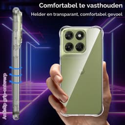 Set van 2 beschermhoezen voor, verhard glas, volledige camerabescherming, transparant, krasbestendig, dun en soepel in doorzichtige TPU-silicone — thumbnail 4