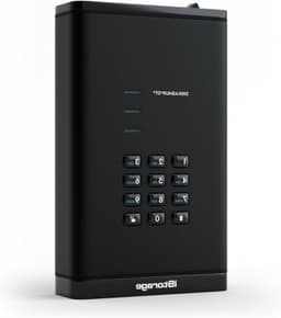 Beveiligde harde schijf - Versleutelde opslag - Digitale bestanden beschermen - Beveiligd met wachtwoord - 2TB - Zwart — thumbnail 1