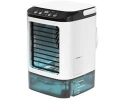 NordHaus Mini Verdamperkoeler - Draagbare USB Luchtkoeler - Persoonlijke Airconditioner met Luchtbevochtiger - IJsboxfunctie - 900 ml - Wit