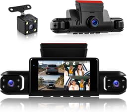 SnelShoppen - 1080P 4-kanaals 360° Dashcam Auto met 4 Camera's FHD voor Voor, Achter, Links, Rechts - 3 Inch Auto Camera voor Volledige Beveiliging — thumbnail 1