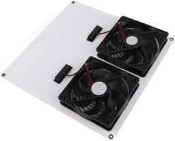 Zonnepaneel Ventilator - Afzuigventilator Dubbel - Ventilatie Kas - Waterdichte Dubbele Bladen - 12 Inch - Zwart — thumbnail 5
