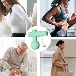 Spiermassage Gun - Deep Tissue Massager - Spierontspanning Herstel - 4 Snelheidsstanden - 10.7 x 10.4 x 5.2 cm - Zwart — thumbnail 3